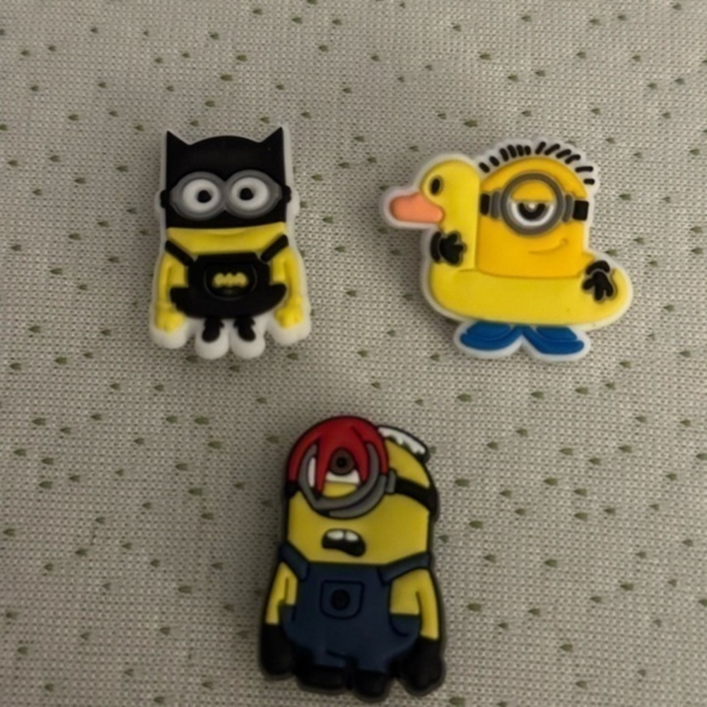 Jibbitz Minion Croc Charms Set of 3 NWT